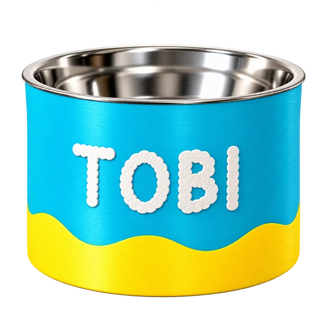 Comedouro Acqua, Turquesa + Amarelo